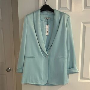 NWT Alice + Olivia Powder Blue Blazer Size 6
